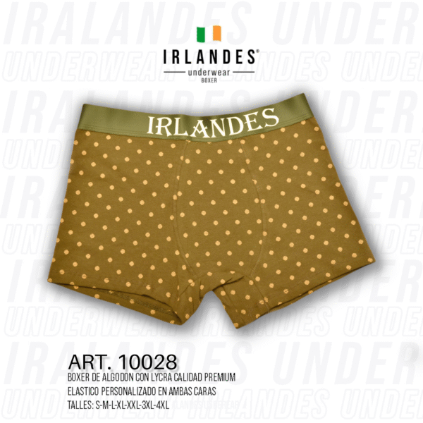 E10001-VBO BÓXER ADULTO LISO VERDE 3XL-4XL - Imagen 4