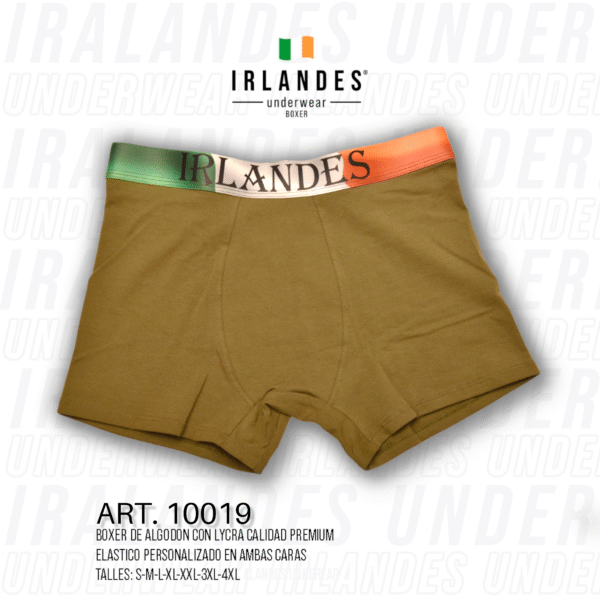E10001-VBO BÓXER ADULTO LISO VERDE 3XL-4XL - Imagen 2