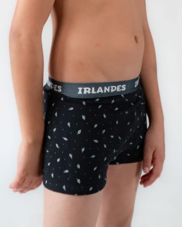 N10012-NEG BÓXER NENE DOBLE HOJA NEGRO