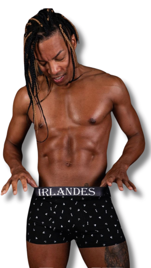 10007-NEG BÓXER ANCLAS/BARCOS NEGRO