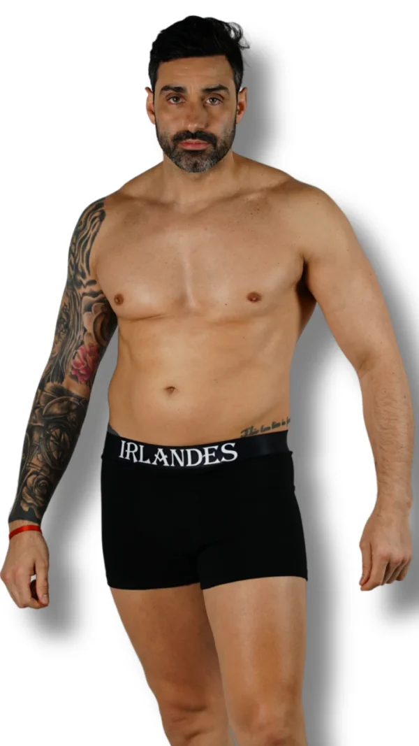 10001-NEG BÓXER LISO NEGRO