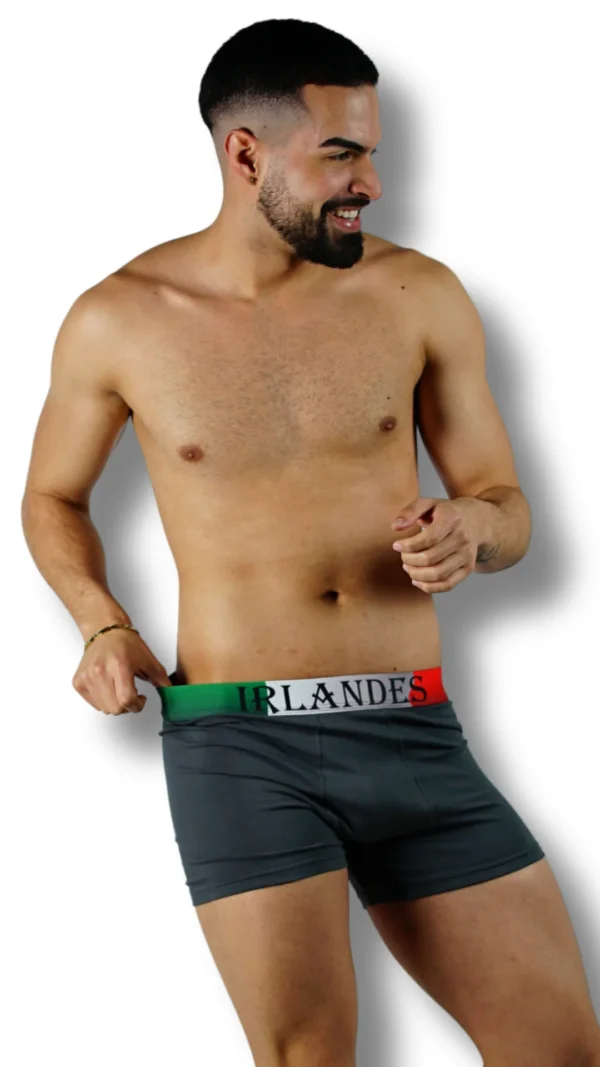 10019-GRO BÓXER LISO BANDERA G.OSCURO