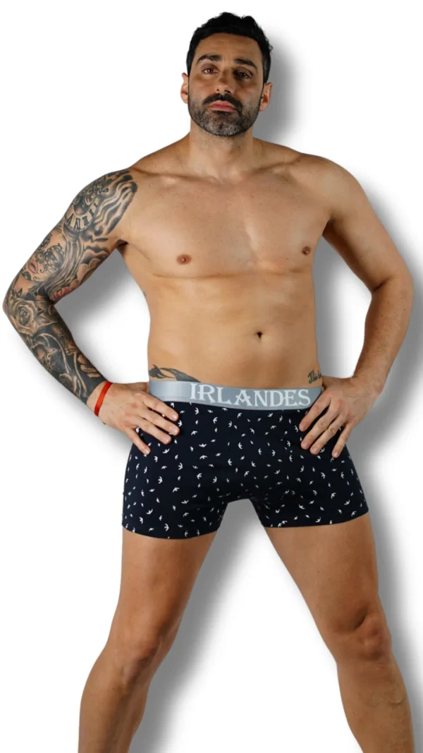 10045-GRO BÓXER GABIOTAS GRIS OSCURO