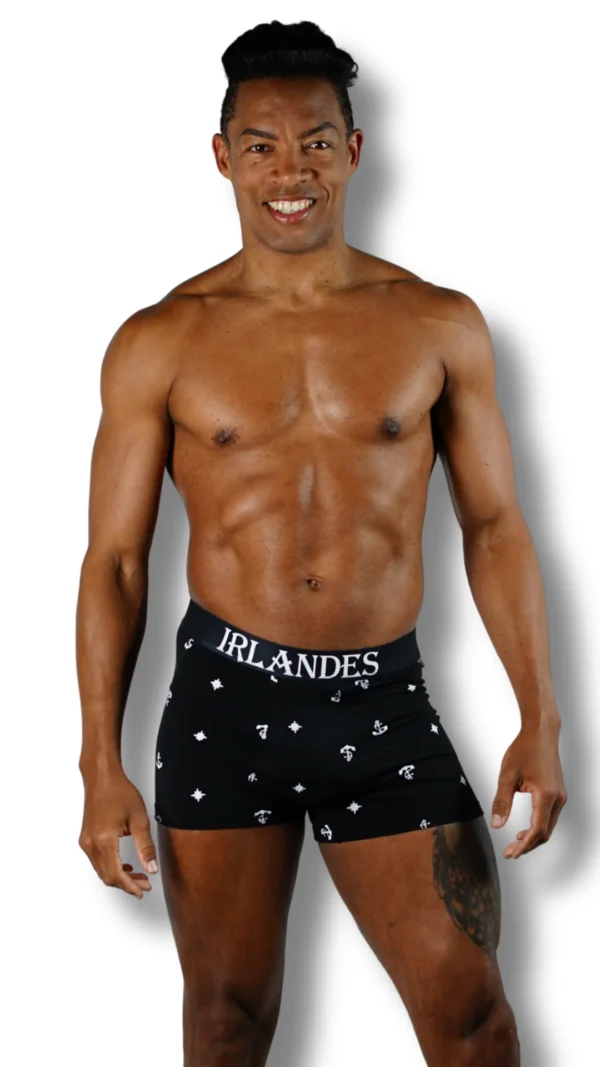 10046-NEG BÓXER ANCLAS GRANDES NEGRO