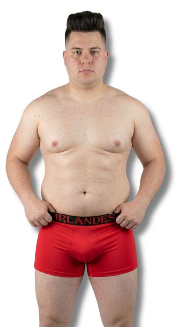 E10001-ROJ BÓXER LISO ROJO 3XL/4XL